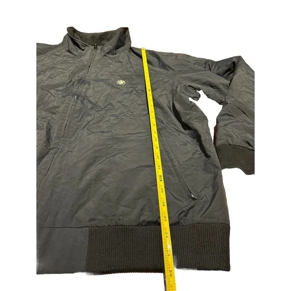 BMW Bomber‎ Jacket Full Zip Mens 3XL Windbreaker Fleece Lined Racer Fitted Logo - Picture 8 of 9